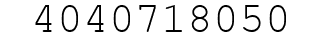 Number 4040718050.