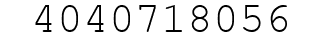 Number 4040718056.