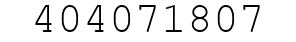 Number 404071807.