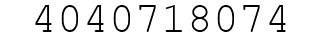 Number 4040718074.