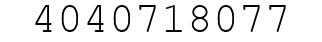Number 4040718077.