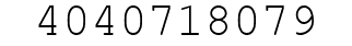 Number 4040718079.