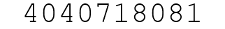 Number 4040718081.