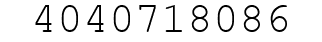 Number 4040718086.