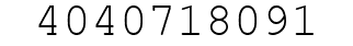 Number 4040718091.