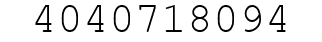 Number 4040718094.