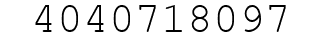 Number 4040718097.