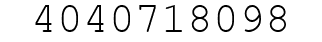 Number 4040718098.