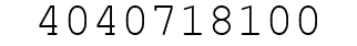 Number 4040718100.