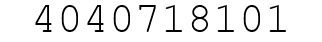 Number 4040718101.