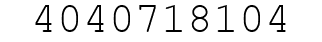 Number 4040718104.
