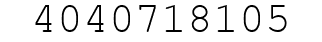 Number 4040718105.