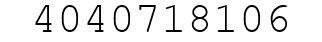 Number 4040718106.