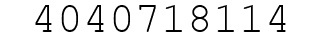 Number 4040718114.