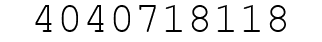 Number 4040718118.