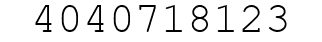 Number 4040718123.