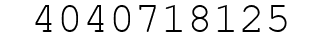 Number 4040718125.