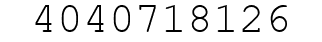 Number 4040718126.