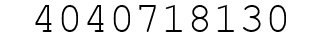 Number 4040718130.