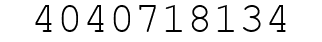 Number 4040718134.