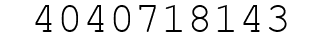 Number 4040718143.