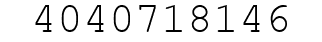 Number 4040718146.