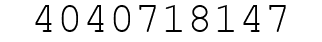 Number 4040718147.