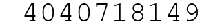 Number 4040718149.