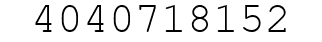 Number 4040718152.