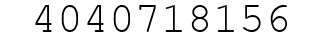 Number 4040718156.