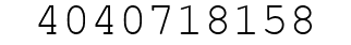 Number 4040718158.
