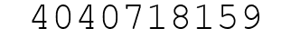 Number 4040718159.