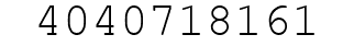 Number 4040718161.