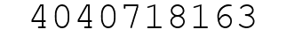 Number 4040718163.