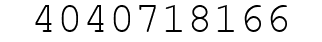 Number 4040718166.