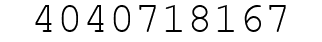 Number 4040718167.