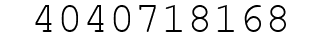 Number 4040718168.
