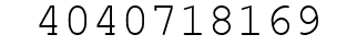 Number 4040718169.