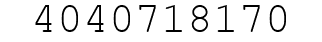 Number 4040718170.