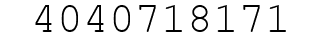 Number 4040718171.