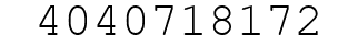 Number 4040718172.