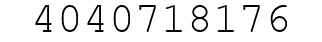 Number 4040718176.