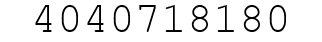 Number 4040718180.