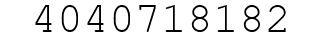 Number 4040718182.