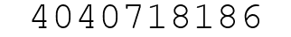 Number 4040718186.