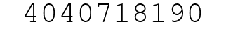 Number 4040718190.