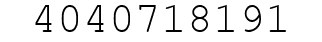 Number 4040718191.