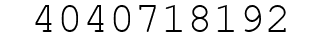 Number 4040718192.