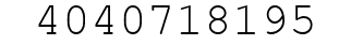 Number 4040718195.
