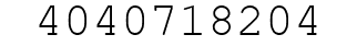 Number 4040718204.